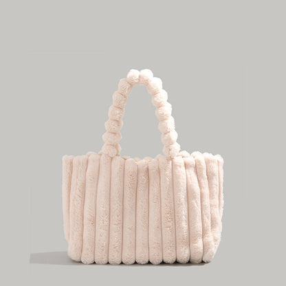 Sac de Transport Luxe en Peluche CloudPuff, Confort et Élégance pour Vos Accessoires