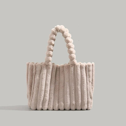 Sac de Transport Luxe en Peluche CloudPuff, Confort et Élégance pour Vos Accessoires