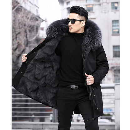 Veste d'hiver élégante pour homme avec doublure en fourrure de la collection Montier