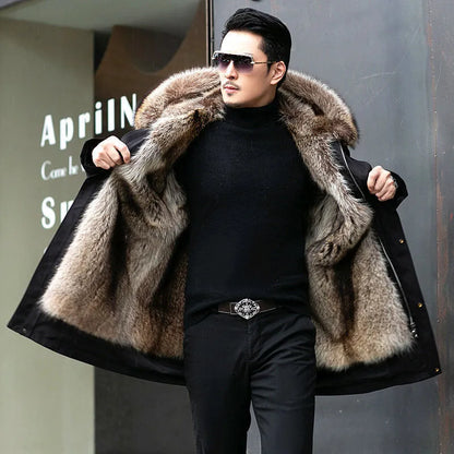 Veste d'hiver élégante pour homme avec doublure en fourrure de la collection Montier