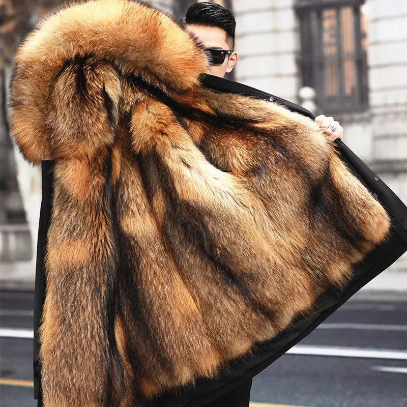 Veste d'hiver élégante pour homme avec doublure en fourrure de la collection Montier