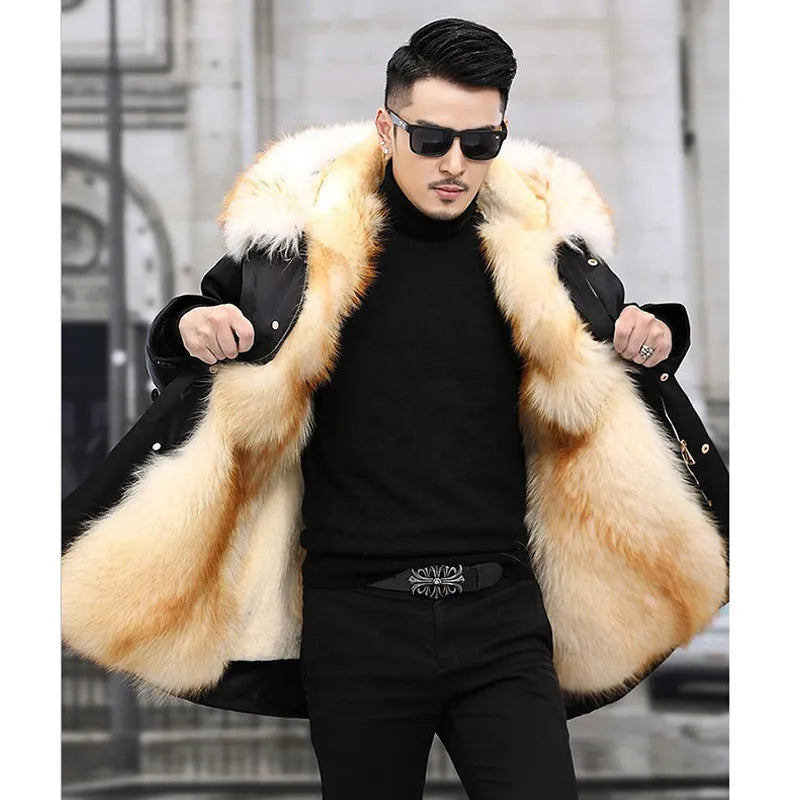 Veste d'hiver élégante pour homme avec doublure en fourrure de la collection Montier