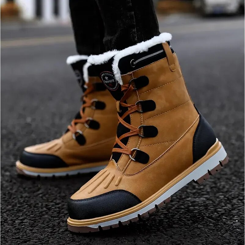 Riviera - Bottines d'hiver pour hommes imperméables et thermo-isolées