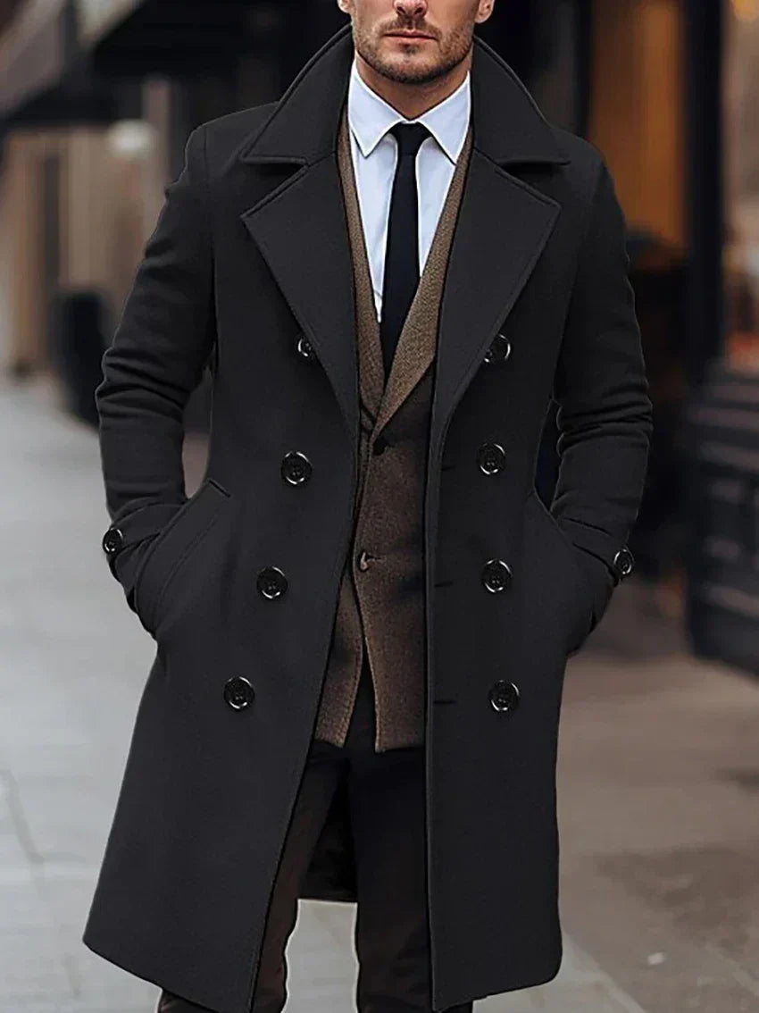 Manteau en laine raffiné pour homme pour l'hiver par Maison Montclair