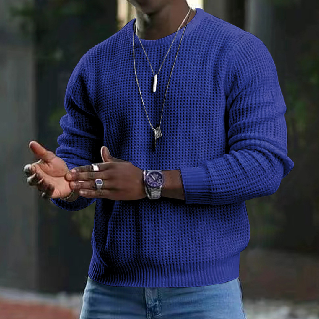 Pull-over en laine mérinos luxueuse pour homme - Élégance et confort absolus