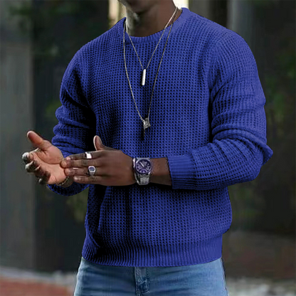 Pull-over en laine mérinos luxueuse pour homme - Élégance et confort absolus