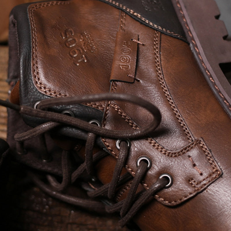 Édition Prestige - Bottines en Cuir Authentique pour Homme