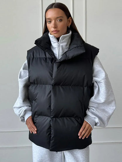 Veste en duvet de luxe Parisienne - Doudoune et gilet en plumage