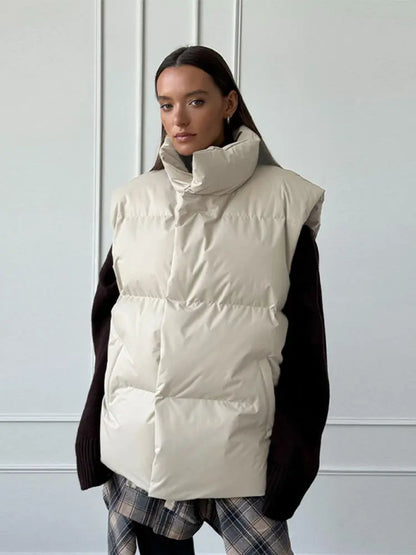 Veste en duvet de luxe Parisienne - Doudoune et gilet en plumage