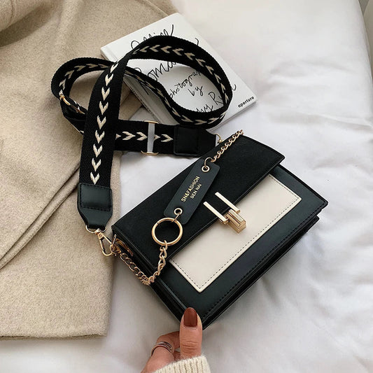 Sac à main élégant femme Luxéa cuir noir