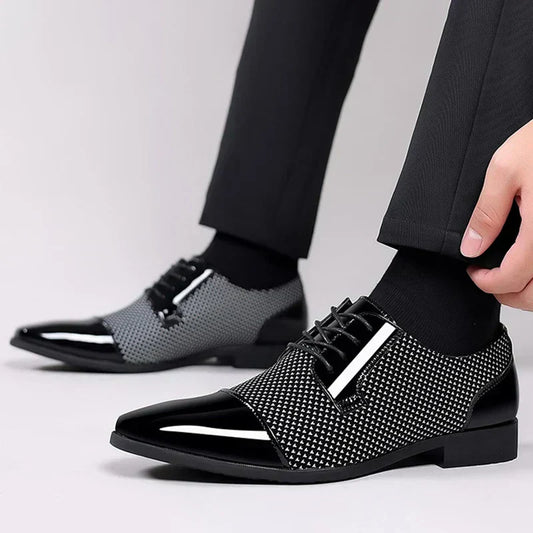 Chaussures raffinés en cuir étincelant pour hommes Ambrosio