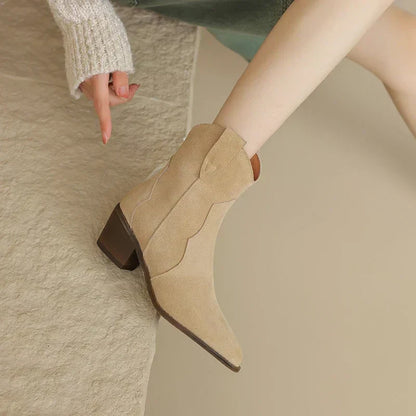Luxeva - Bottines Élégantes Chelsea en Cuir Haut de Gamme