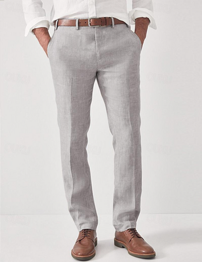Nolane - Pantalon en lin raffiné et élégant pour homme