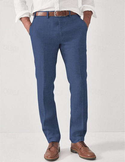 Nolane - Pantalon en lin raffiné et élégant pour homme