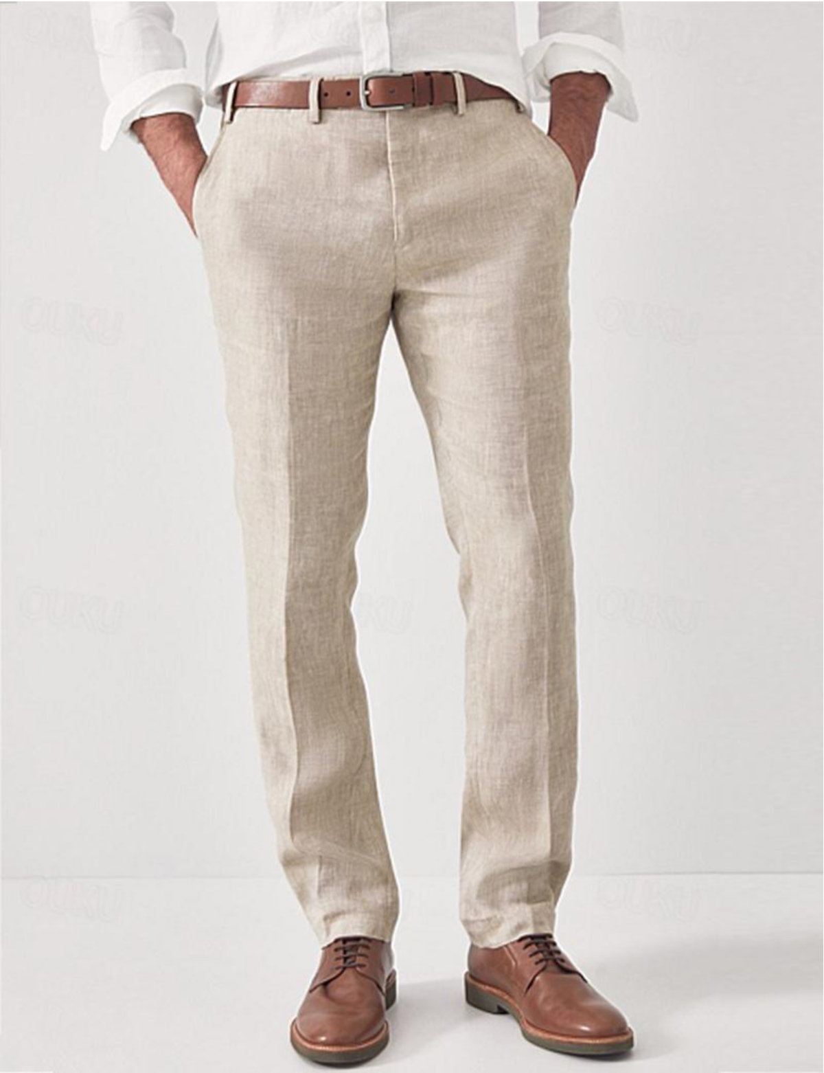 Nolane - Pantalon en lin raffiné et élégant pour homme