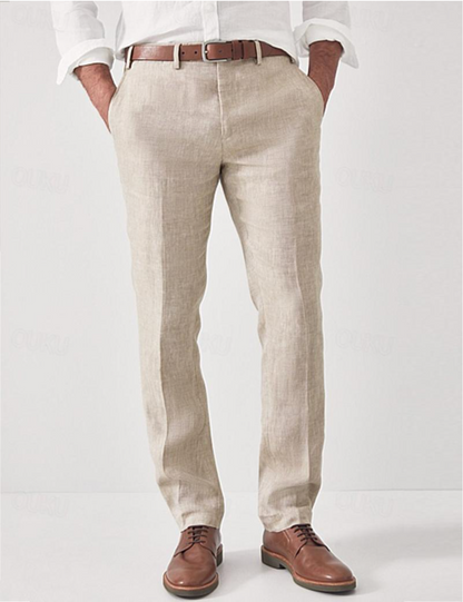 Nolane - Pantalon en lin raffiné et élégant pour homme