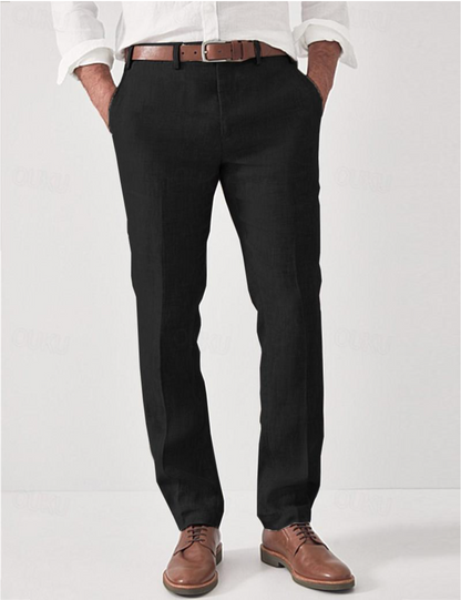 Nolane - Pantalon en lin raffiné et élégant pour homme