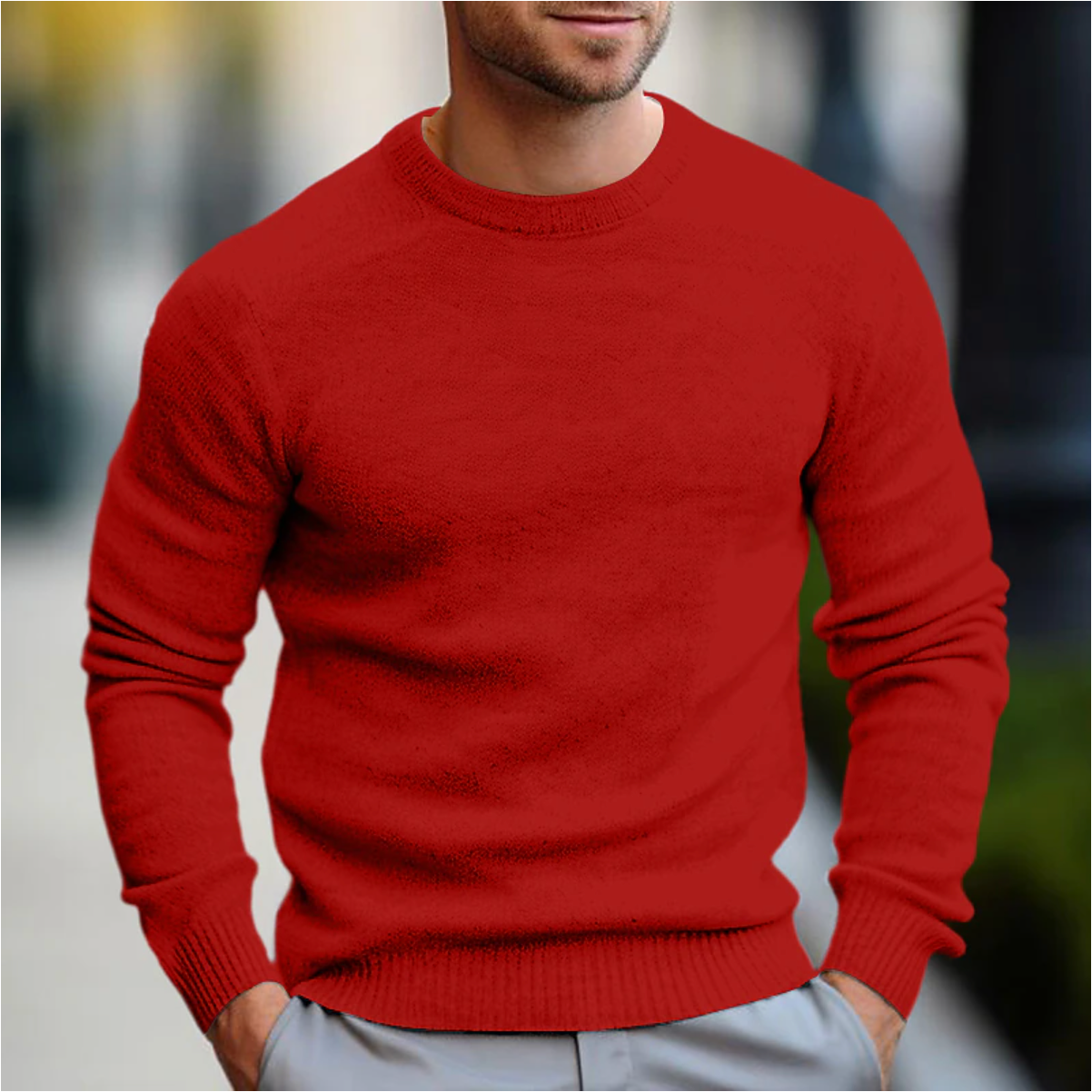 Orvian Chandail homme coupe décontractée élégant et confortable