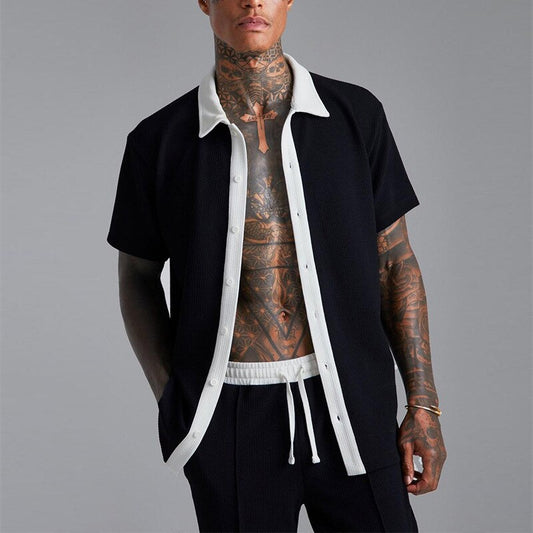 Ensemble Estival Élégant pour Homme en Coton Premium