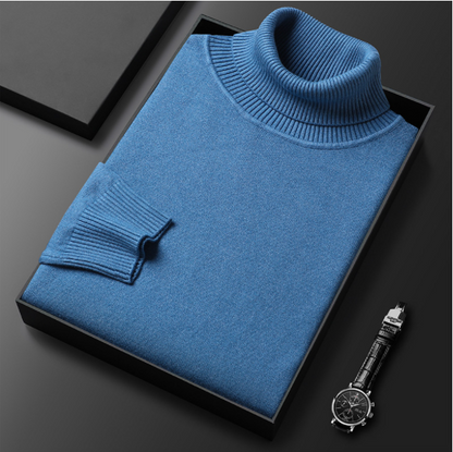 Élégance Suprême - Pull à col roulé en cachemire haut de gamme pour homme