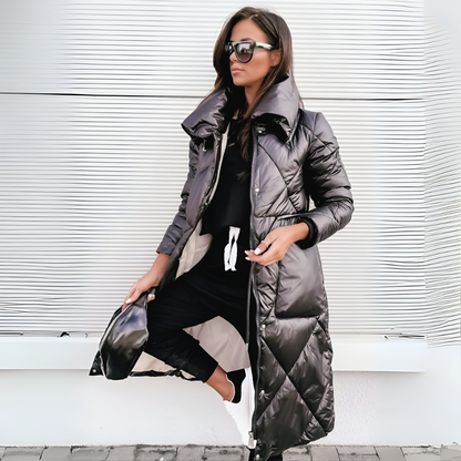 Parka d'hiver longue Isadora avec doublure chaude