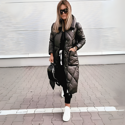 Parka d'hiver longue Isadora avec doublure chaude
