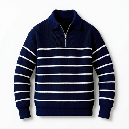 Pull en laine à rayures classiques par Maison du Ciel
