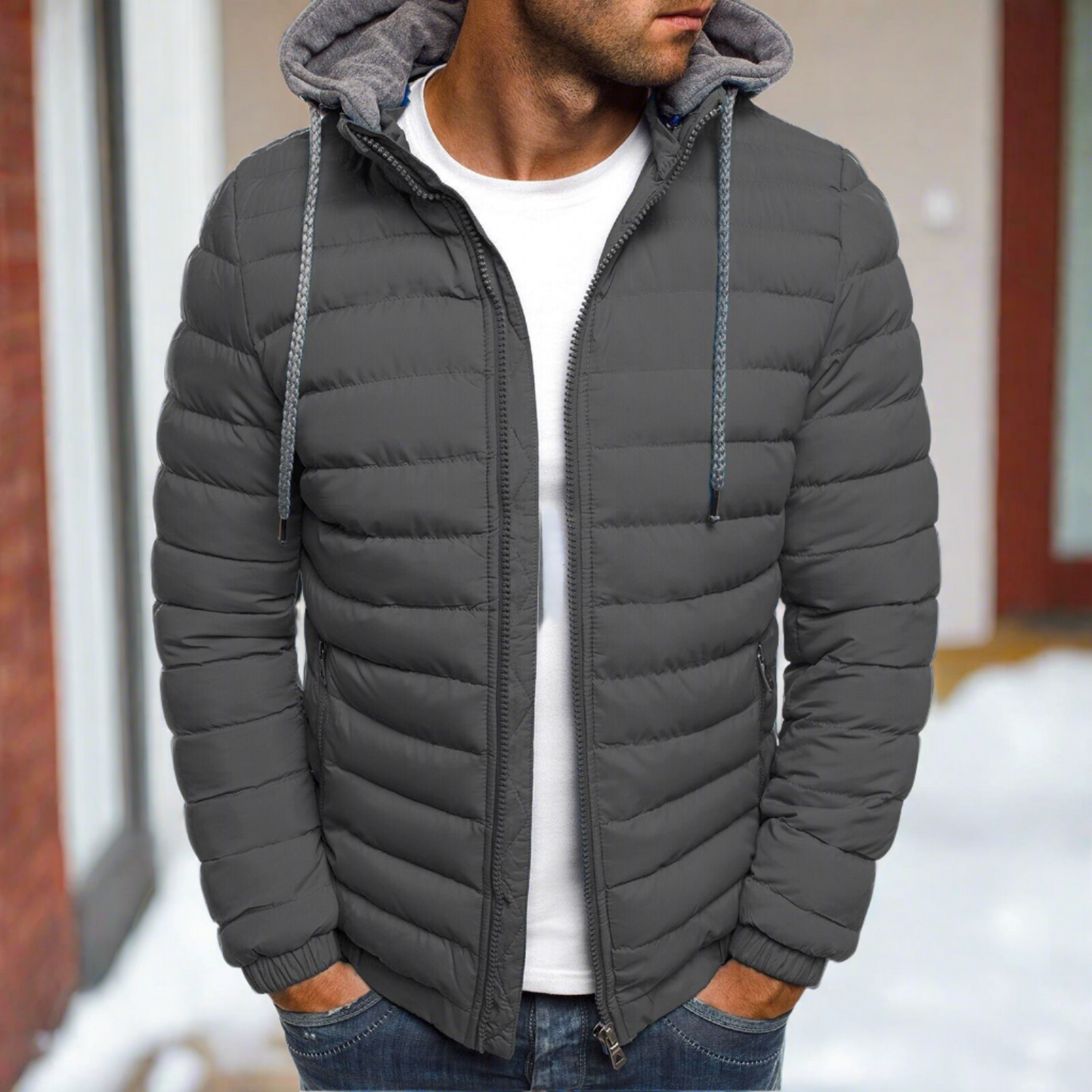 Veste Chauffante Légère à Capuche pour Homme - Modèle Solstice
