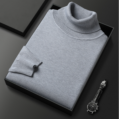 Élégance Suprême - Pull à col roulé en cachemire haut de gamme pour homme