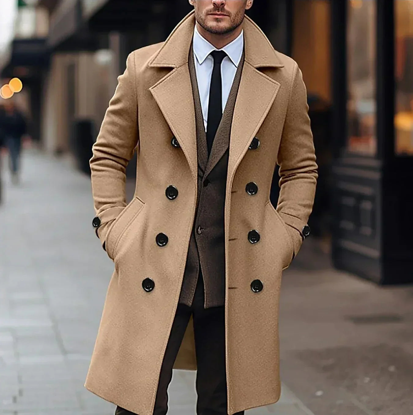 Manteau en laine raffiné pour homme pour l'hiver par Maison Montclair