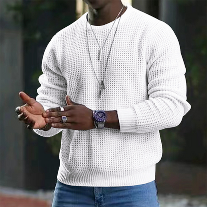 Pull-over en laine mérinos luxueuse pour homme - Élégance et confort absolus