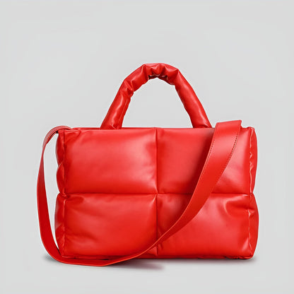 Sac Emily Élégant en Cuir Matelassé Multifonction avec Bandoulière Polyvalente