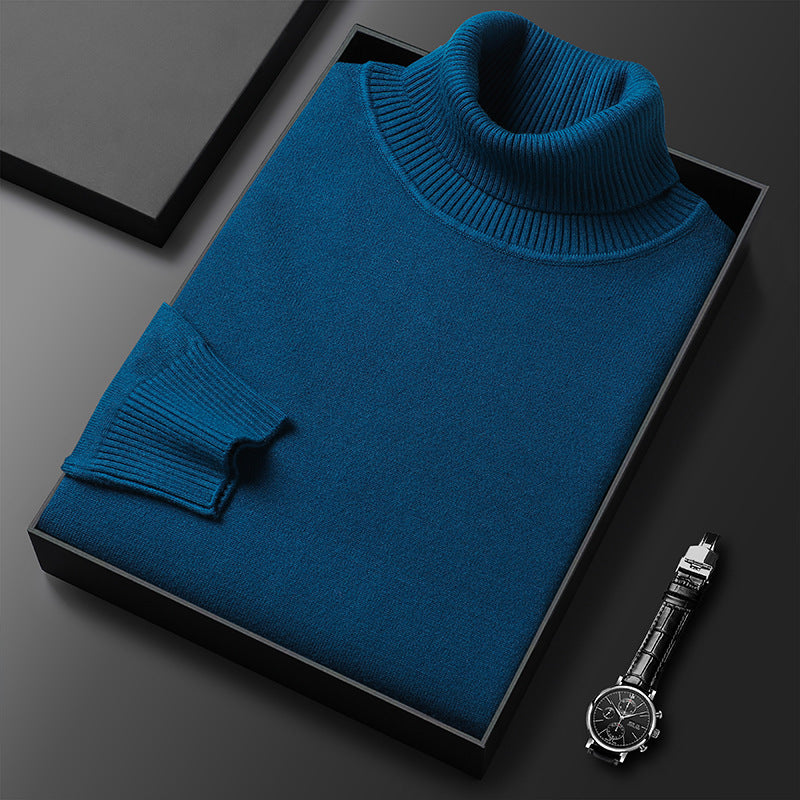 Élégance Suprême - Pull à col roulé en cachemire haut de gamme pour homme