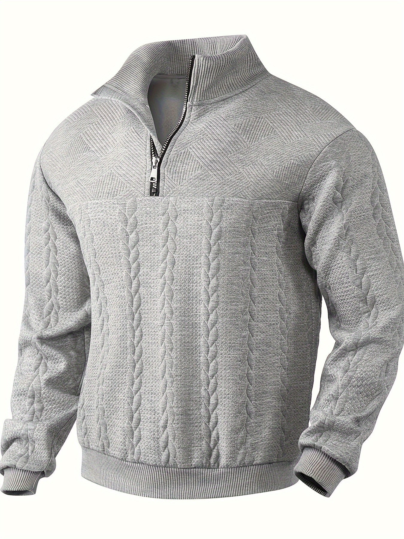 Pull rétro homme avec col zippé élégant