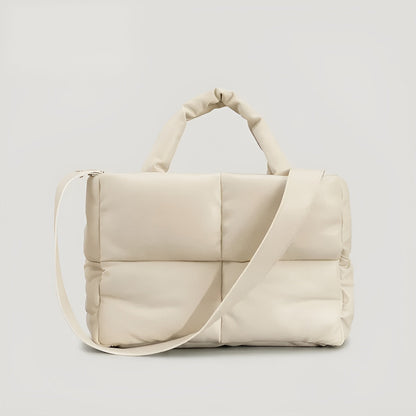Sac Emily Élégant en Cuir Matelassé Multifonction avec Bandoulière Polyvalente