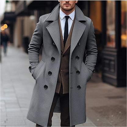 Manteau en laine élégant pour homme pour la saison automne-hiver par Loria