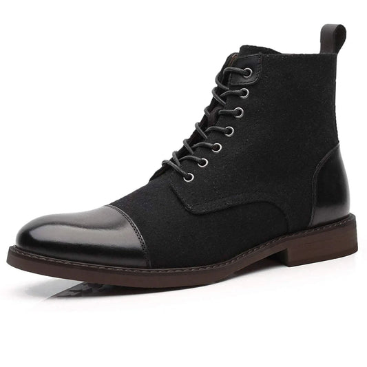 Bottines en cuir rétro Lancelot avec lacets