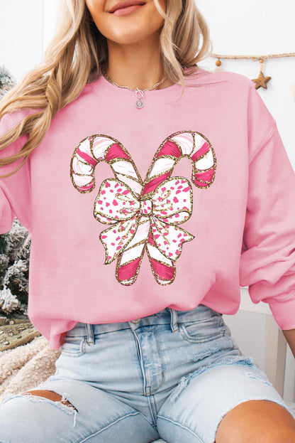 Sweatshirt de Noël à Graphisme Élégant avec Épaules Tombantes - Collection Hiver Élite