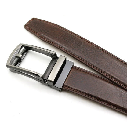 Ceinture Luxe Homme sans Trou en Cuir Véritable - Élégance et Confort Premium