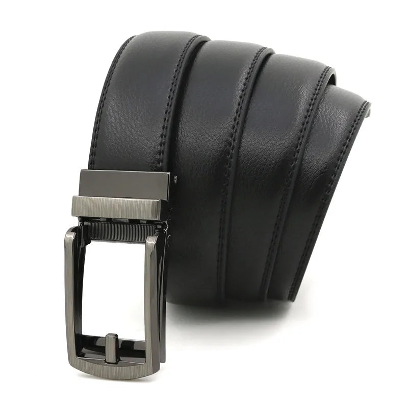 Ceinture Luxe Homme sans Trou en Cuir Véritable - Élégance et Confort Premium