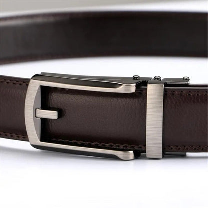 Ceinture Luxe Homme sans Trou en Cuir Véritable - Élégance et Confort Premium