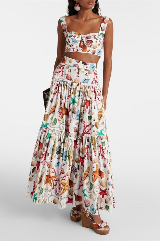 Sophia - Robe Longue à Imprimé Floral Élégant