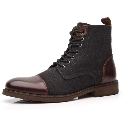 Bottines en cuir rétro Lancelot avec lacets