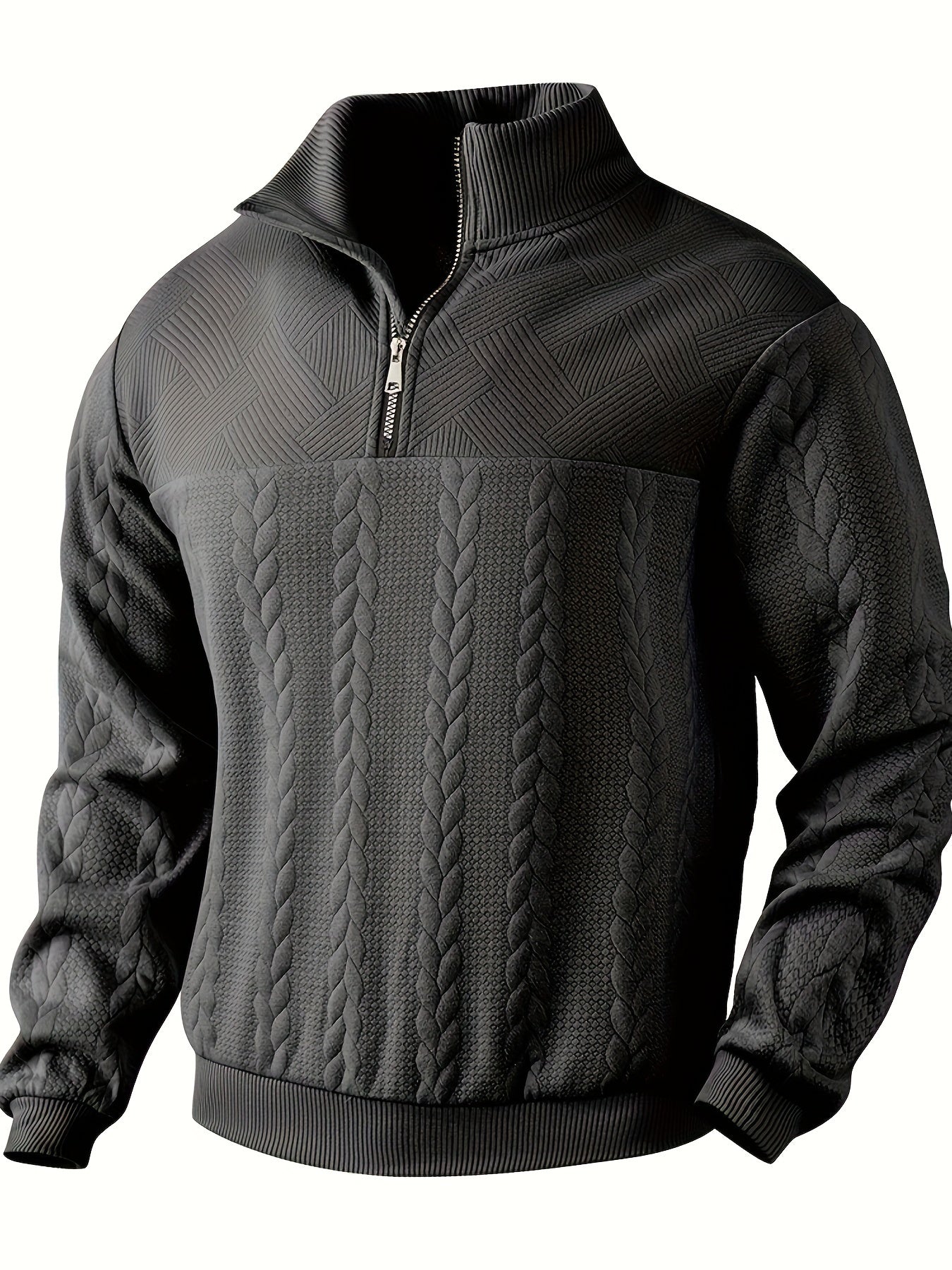 Pull rétro homme avec col zippé élégant