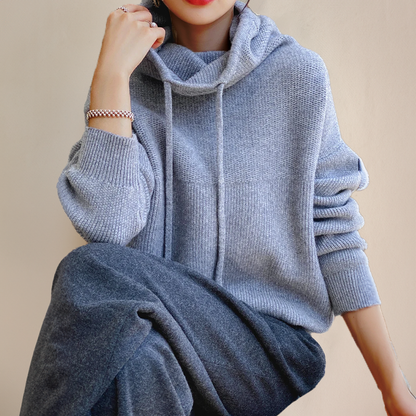 Élégance Pure - Pull en laine mérinos pour femme, col roulé de luxe