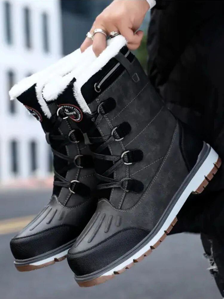 Riviera - Bottines d'hiver pour hommes imperméables et thermo-isolées