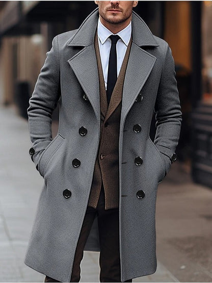 Manteau en laine élégant pour homme pour la saison automne-hiver par Loria