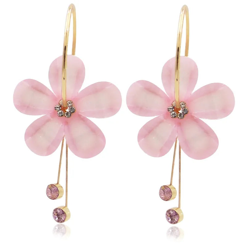 Boucles d'oreilles Élégance Fleurie en Lilas