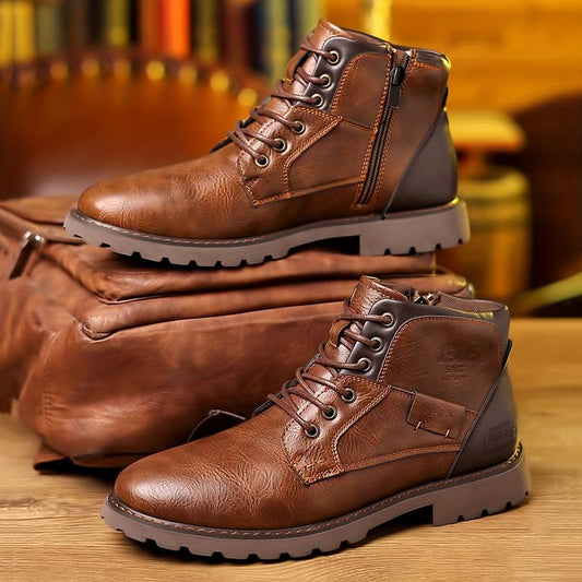 Édition Prestige - Bottines en Cuir Authentique pour Homme