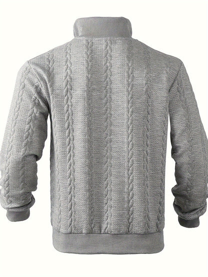 Pull rétro homme avec col zippé élégant